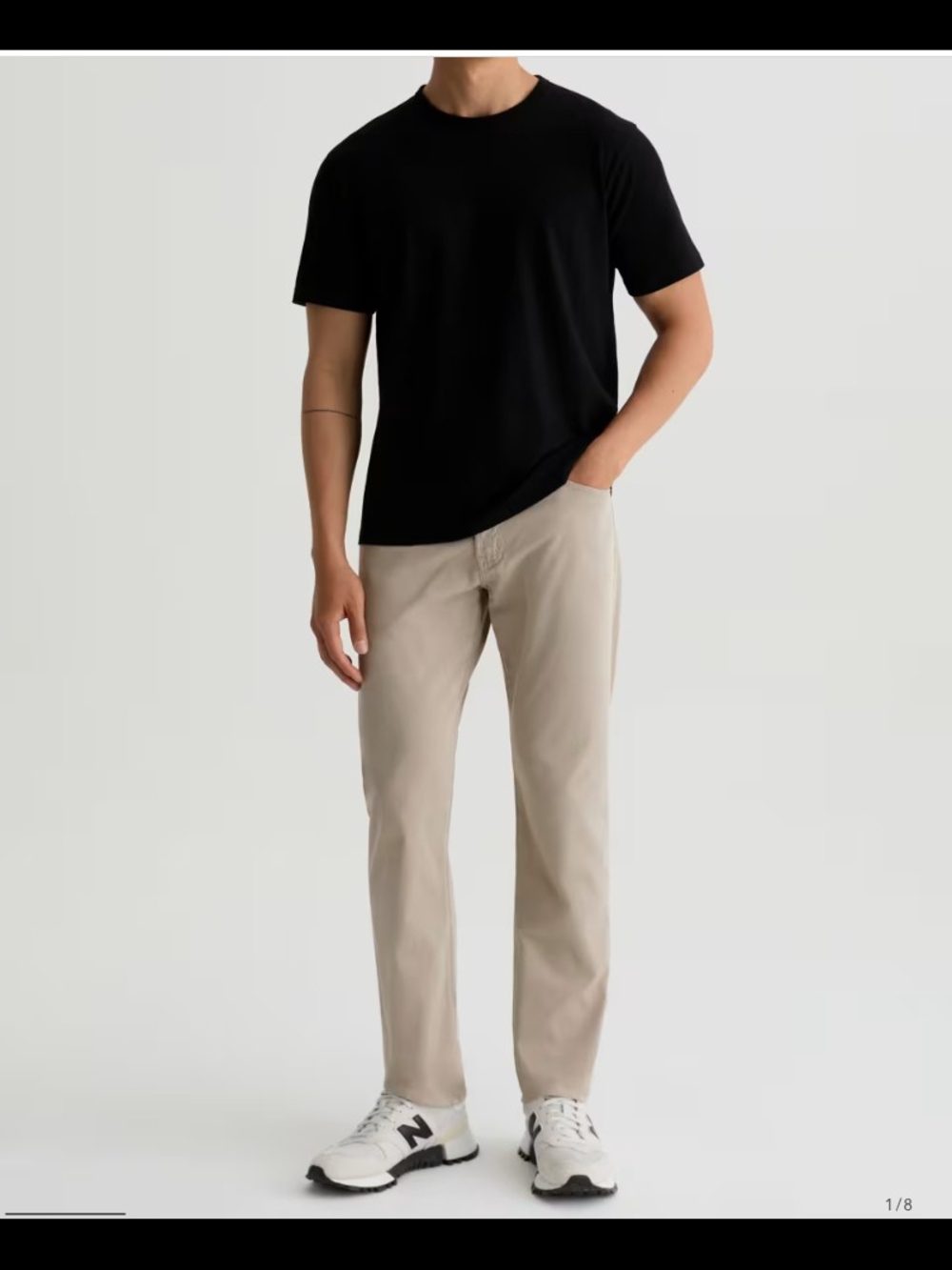Ag Adriano Goldschmied The Graduate Jeans Straight Chino Pants Desert Stone